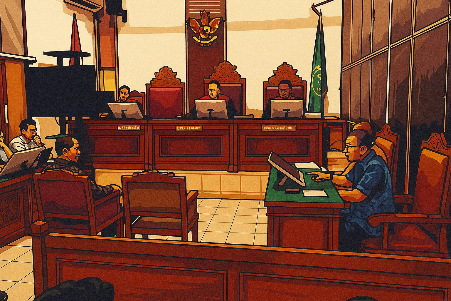 Ilustrasi - Purnawirawan Ramli Sembiring mengajukan gugatan praperadilan setelah tidak terima dijadikan tersangka.