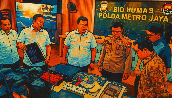 Polda Metro Jaya Bongkar Sindikat Kejahatan Siber Asal Malaysia Bermodus SMS Blasting