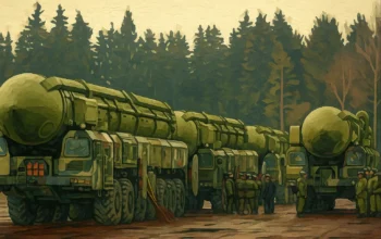 Ilustrasi - Rudal berhulu ledak nuklir milik Rusia.