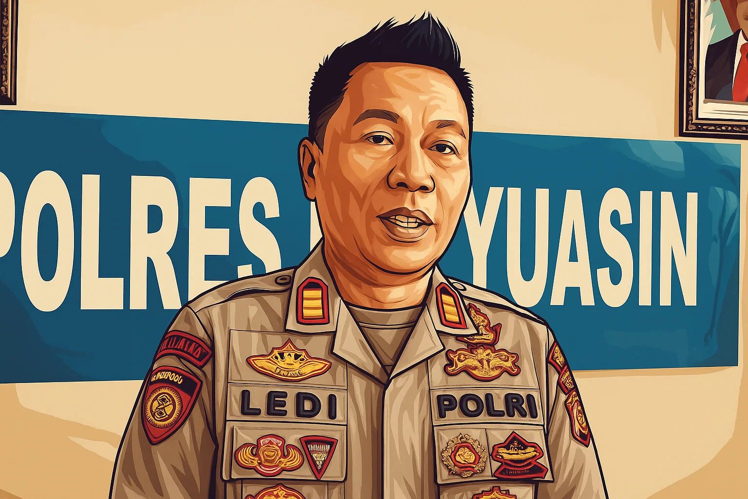 Ilustrasi - Kapolsek Rambutan, AKP Ledi.