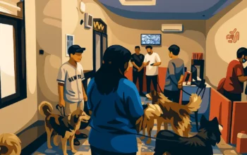 Ilustrasi - Rumah kos di Srabaya, Jawa Timur, diprotes warga karena menjadi tempat pembiakan anjing ras.