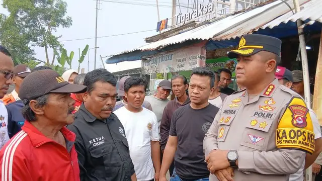 Kapolresta Tangerang mediasi Ricuh Opang dan Taksi Online (Foto: Antara)