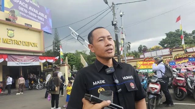 Kasi Humas Polres Metro Depok, AKP Made Budi saat ditemui di Polres Metro Depok (Liputan6/Dicky Agung Prihanto)