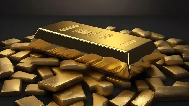 Ilustrasi harga emas dunia.