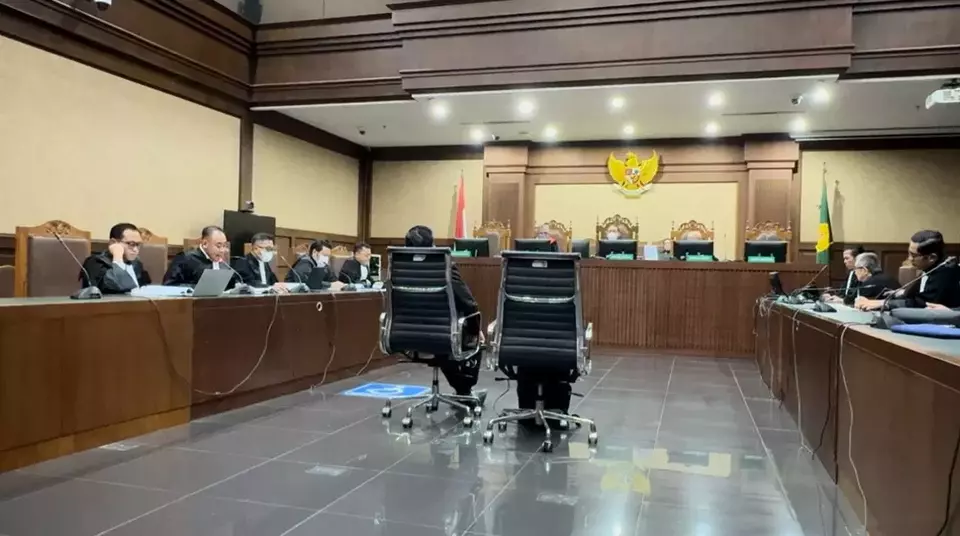 JPU KPK membacakan replik atas pledoi terdakwa Hasto Kristiyanto di Pengadilan Tipikor, Jakarta Pusat, Senin, 14 Juli 2025 (Beritasatu/Yustinus Patris Paat)