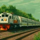 Ilustrasi - Rangkaian kereta api indonesia.