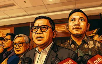 Ilustrasi - Hasto Kristiyanto bersama kuasa hukumnya di Pengadilan Tipikor Jakarta.