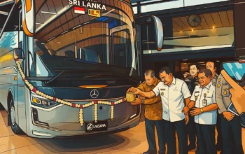 Gubernur Jateng Ahmad Luthfi Lepas Ekspor Bus ke Sri Lanka, Bukti Produk Lokal Tembus Pasar Internasional