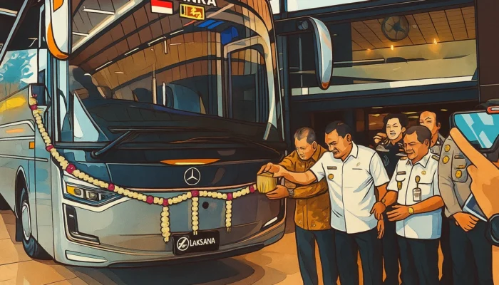 Gubernur Jateng Ahmad Luthfi Lepas Ekspor Bus ke Sri Lanka, Bukti Produk Lokal Tembus Pasar Internasional