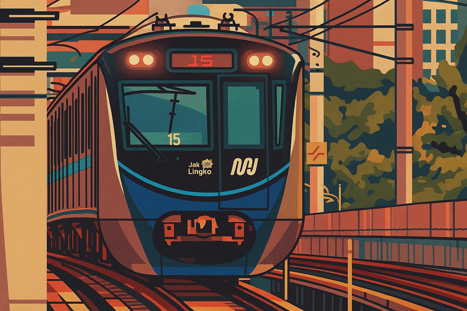 Ilustrasi - Rangkaian kereta MRT melintas menuju stasiun di Jakarta, Kamis (20/10/2022). Setelah penaikan pada 3 September 2022, rata-rata pengguna MRT per hari mengalami kenaikan rata-rata sebesar 3,8 persen dari 61.014 orang per hari menjadi 63.339 orang per hari.