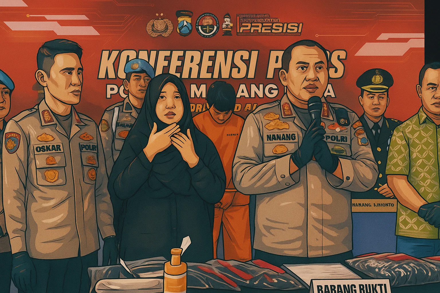 Ilustrasi - Kapolresta Malang Kota, Kombes Pol Nanang Haryono menjelaskan soal kasus penusukan anggota perguruan silat di Kota Malang.