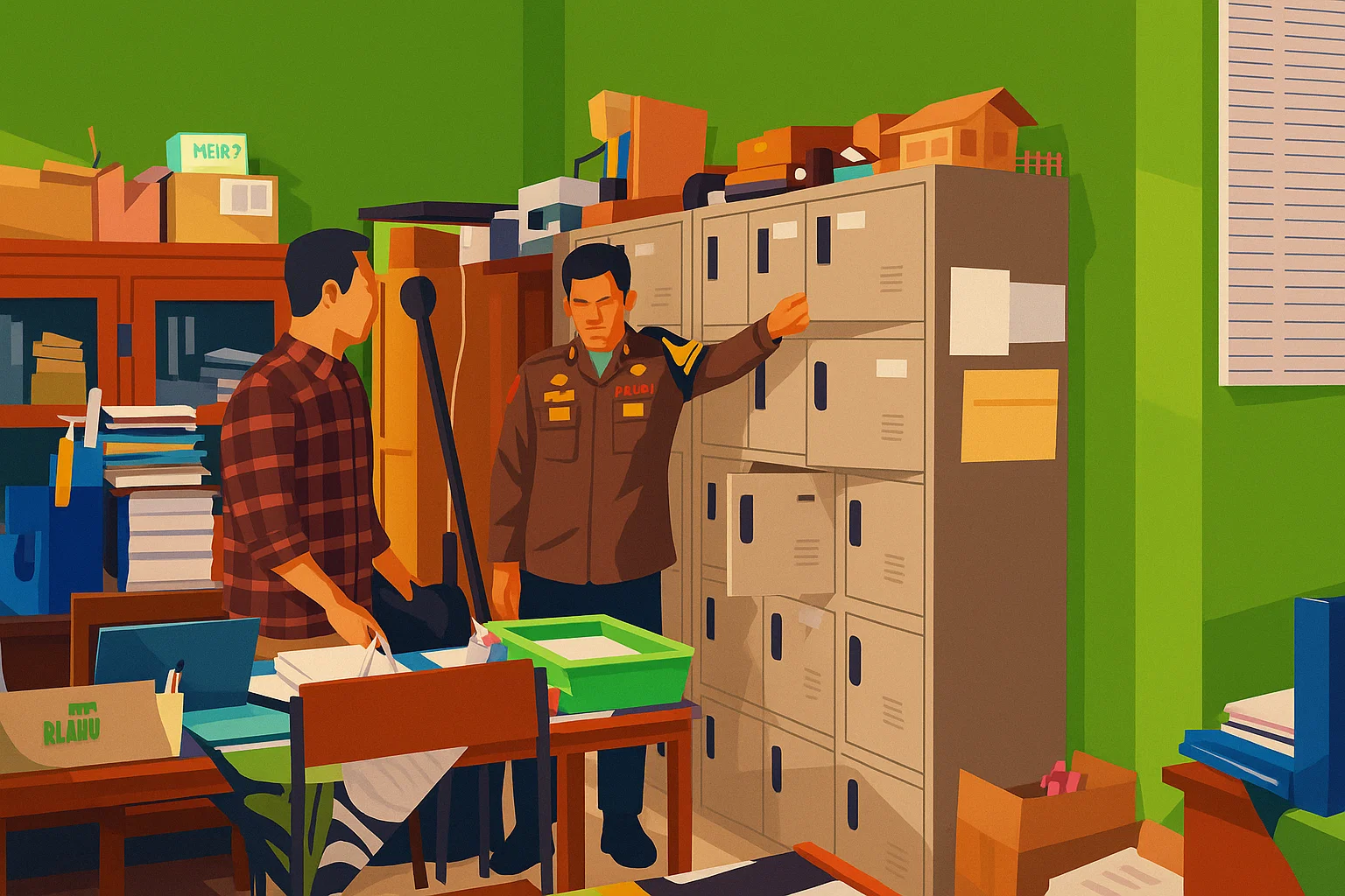 Ilustrasi - Ruangan sekolah di Gegerbitung, Kabupaten Sukabumi yang dibobol pencuri, Jumat, 4 Juli 2025.