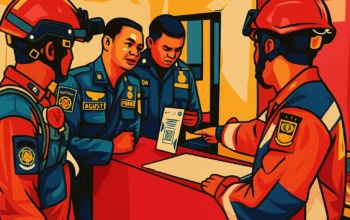 Ilustrasi - Petugas Damkar.