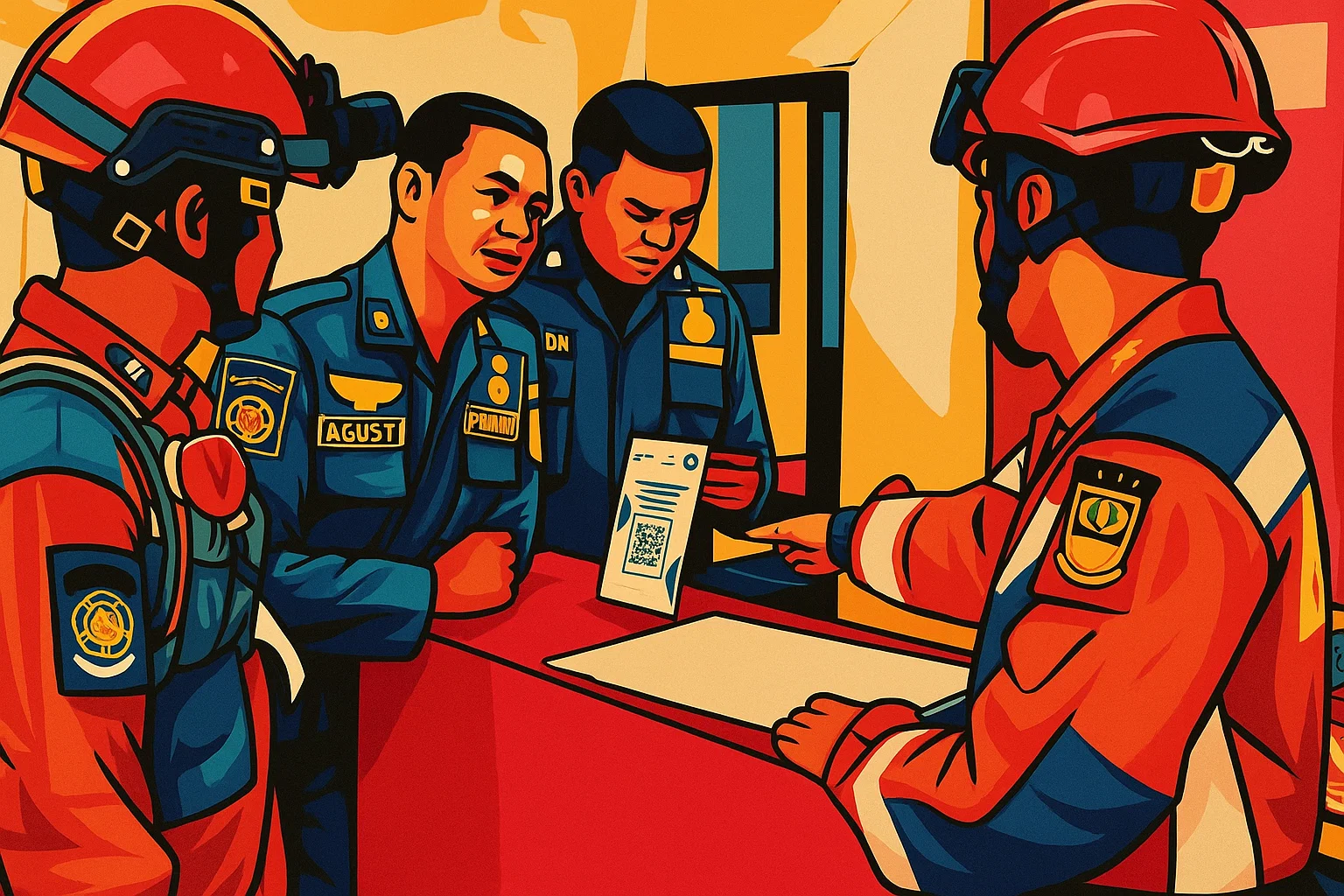 Ilustrasi - Petugas Damkar.