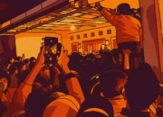 Ilustrasi - Para pengemudi atau driver Shopee Food menggeruduk kediaman TTW yang menganiaya rekan mereka di Godean, Sleman Yogyakarta.
