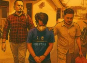 Ilustrasi - Polisi menangkap seorang pria pemilik gerai BRILink yang nekat membuat laporan palsu ke polisi dengan mengaku telah dirampok dan kehilangan uang tunai sebesar Rp 110 juta, Minggu 6 Juli 2025.