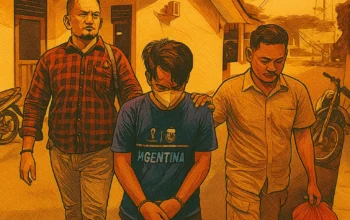 Ilustrasi - Polisi menangkap seorang pria pemilik gerai BRILink yang nekat membuat laporan palsu ke polisi dengan mengaku telah dirampok dan kehilangan uang tunai sebesar Rp 110 juta, Minggu 6 Juli 2025.