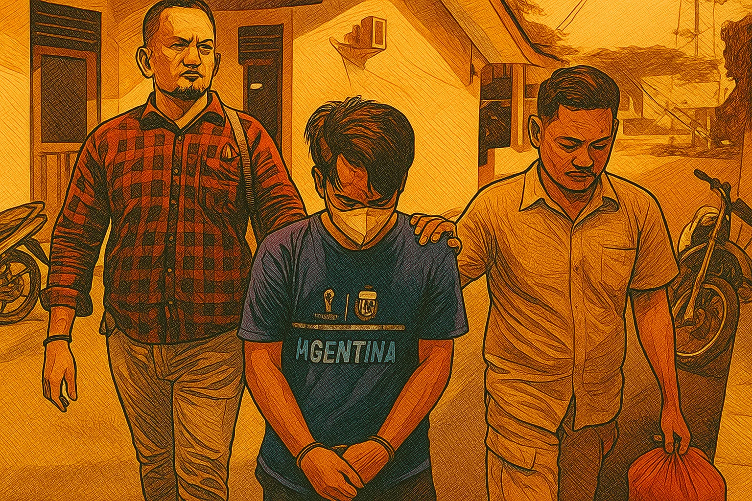 Ilustrasi - Polisi menangkap seorang pria pemilik gerai BRILink yang nekat membuat laporan palsu ke polisi dengan mengaku telah dirampok dan kehilangan uang tunai sebesar Rp 110 juta, Minggu 6 Juli 2025.