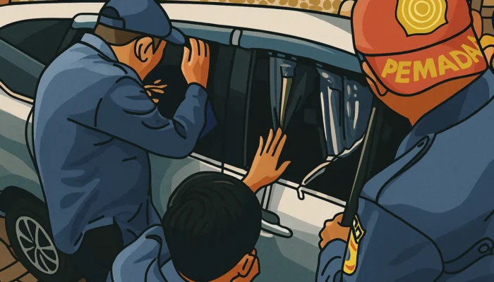 Balita Terkunci di Mobil saat Dipanaskan, Damkar Ciamis Lakukan Penyelamatan Dramatis