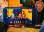 Ilustrasi - Polisi memperlihatkan foto saat penahanan tersangka pembunuhan Brigadir Nurhadi di Polda NTB, Senin (7/7/2025).