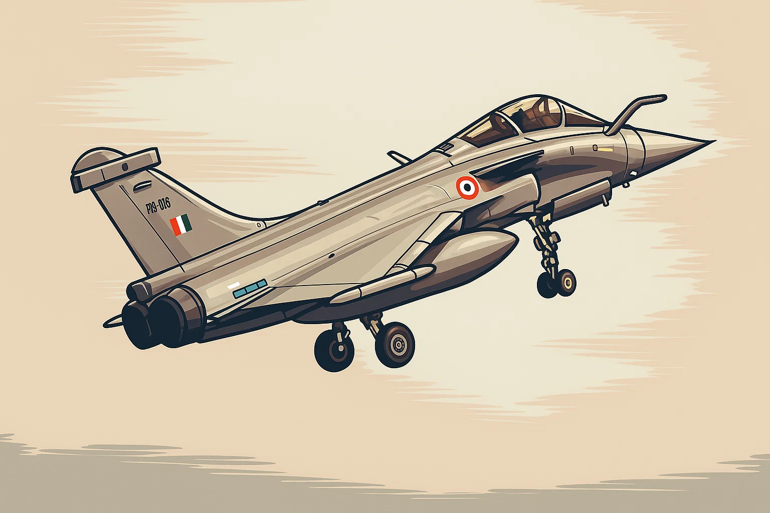 Ilustrasi - Jet tempur Rafale buatan Prancis lepas landas pada hari pembukaan Aero India 2021 di pangkalan udara Yelahanka di Bengaluru, India, Rabu, 3 Februari 2021.