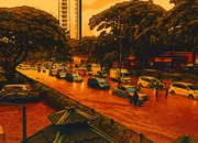 Ilustrasi - Kawasan elite Lippo Karawaci di Kelapa Dua, Kabupaten Tangerang, sempat tergenang banjir hingga 50 cm pada Selasa (13/11/2018) siang.