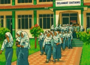 Ilustrasi- Siswa SMAN 7 Kota Cirebon usai menggelar aksi di sekolahnya saat pertama kali kasus PIP terbongkar.