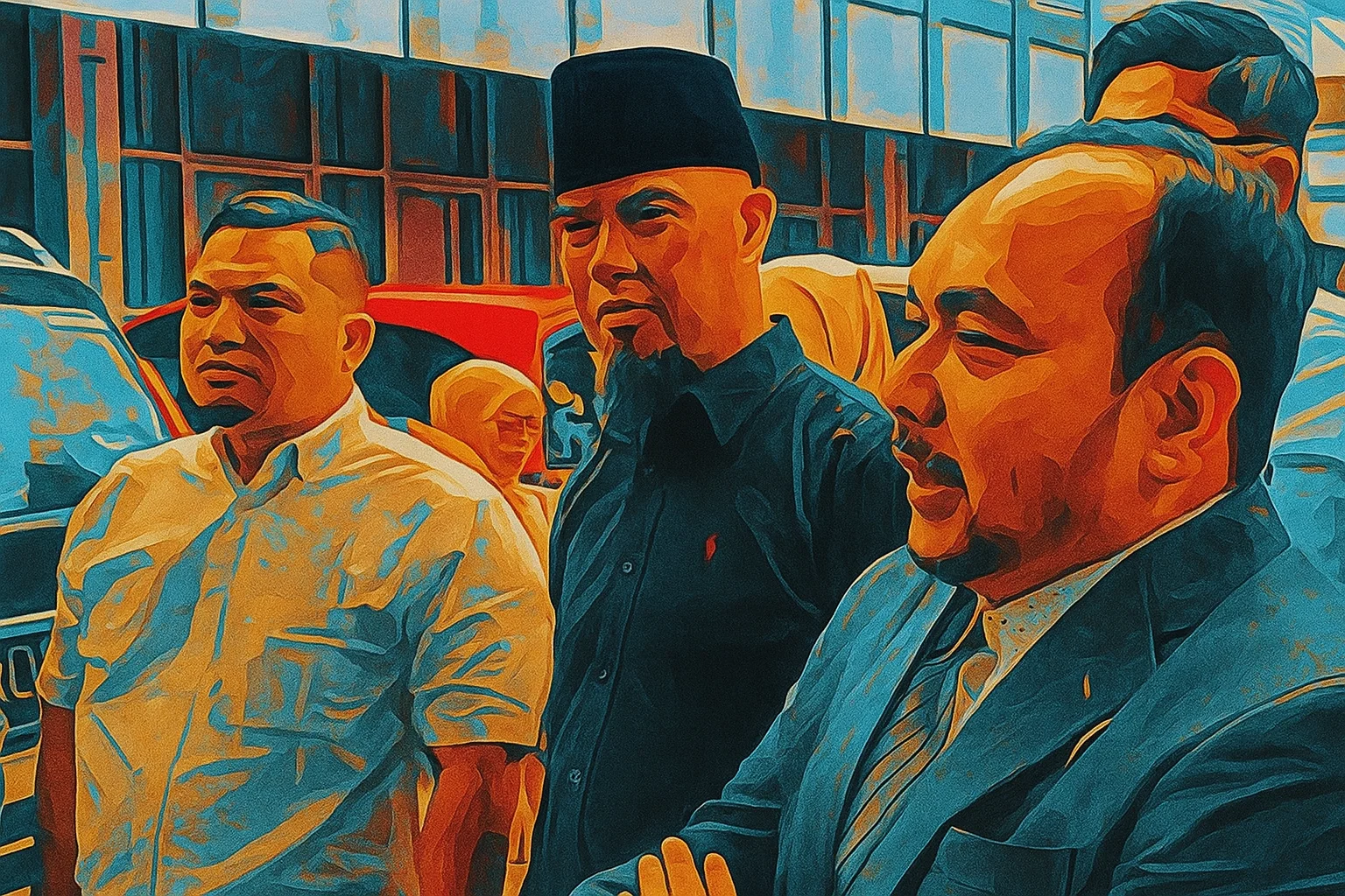 Ilustrasi - Musisi Ahmad Dhani mendatangi kantor KPAI terkait dugaan ujaran kebencian yang menyerang putrinya, Shafeea Ahmad, Rabu (9/7/2025).