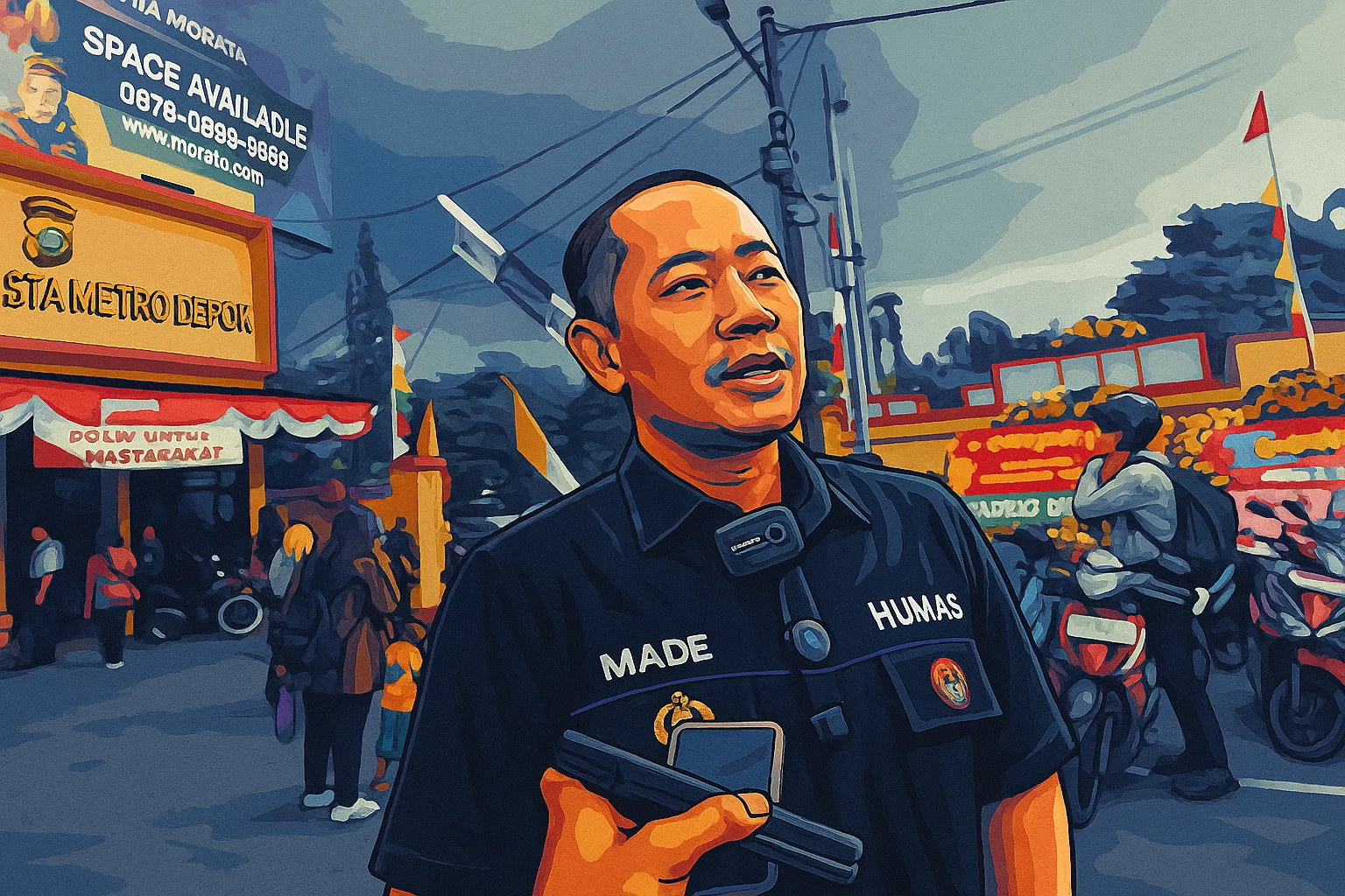 Ilustrasi - Kasi Humas Polres Metro Depok, AKP Made Budi saat ditemui di Polres Metro Depok.