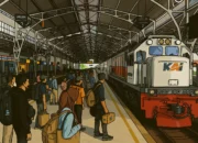 Ilustrasi - Penumpang menunggu kedatangan kereta di Stasiun Purwokerto. (KAI).