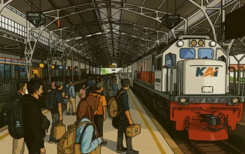 Ilustrasi - Penumpang menunggu kedatangan kereta di Stasiun Purwokerto. (KAI).