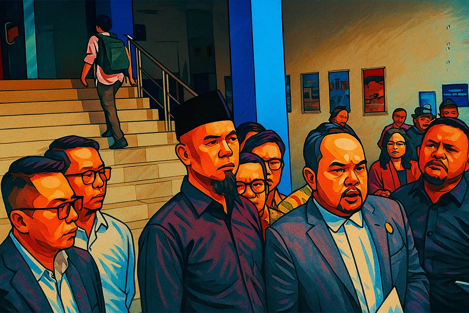 Ilustrasi - Musisi sekaligus anggota DPR RI Ahmad Dhani didampingi kuasa hukumnya membuat laporan polisi di SPKT Polda Metro Jaya, Jakarta Selatan, Kamis (10/7/2025).