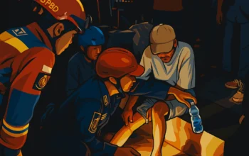 Ilustrasi - Diduga akibat tidak mengetahui medan, seorang lelaki yang tengah menggendong anak bayinya terperosok di antara rel kereta api antara Stasiun Bogor menuju Stasiun Paledang, Minggu 13 Juli 2025.