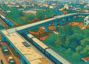Ilustrasi - Scandal Over 90-Degree Flyover Design in Bhopal: Eight Indian Engineers Suspended Following Fatal Construction Blunder.