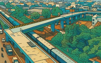 Ilustrasi - Scandal Over 90-Degree Flyover Design in Bhopal: Eight Indian Engineers Suspended Following Fatal Construction Blunder.