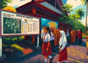 Ilustrasi - Bupati Banyuwangi Ipuk Fiestiandani memberikan motifasi kepada para siswa sekolah rakyat yang baru pertama kali masuk sekolah.