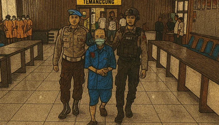 Cemburu Buta, Mantan Kades di Temanggung Bacok Istri Saat Masak