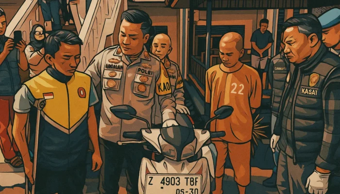 Kecanduan Judol, Satpam di Ciamis Begal Ojol Difabel Pakai Pisau