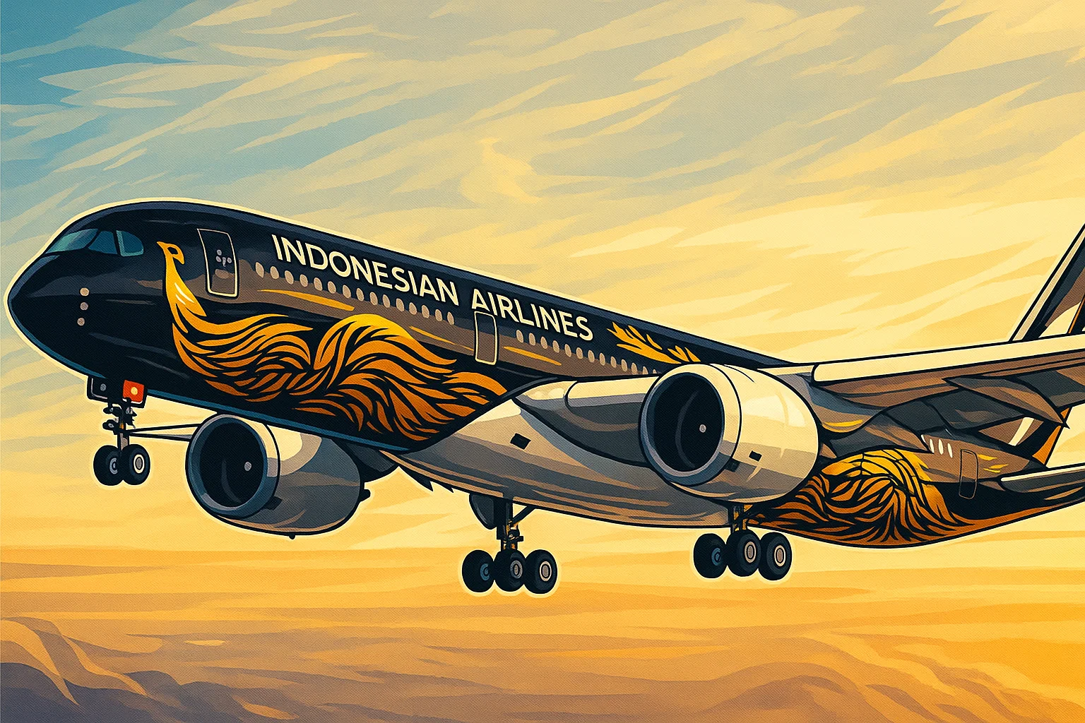 Ilustrasi - Indonesia Airlines.