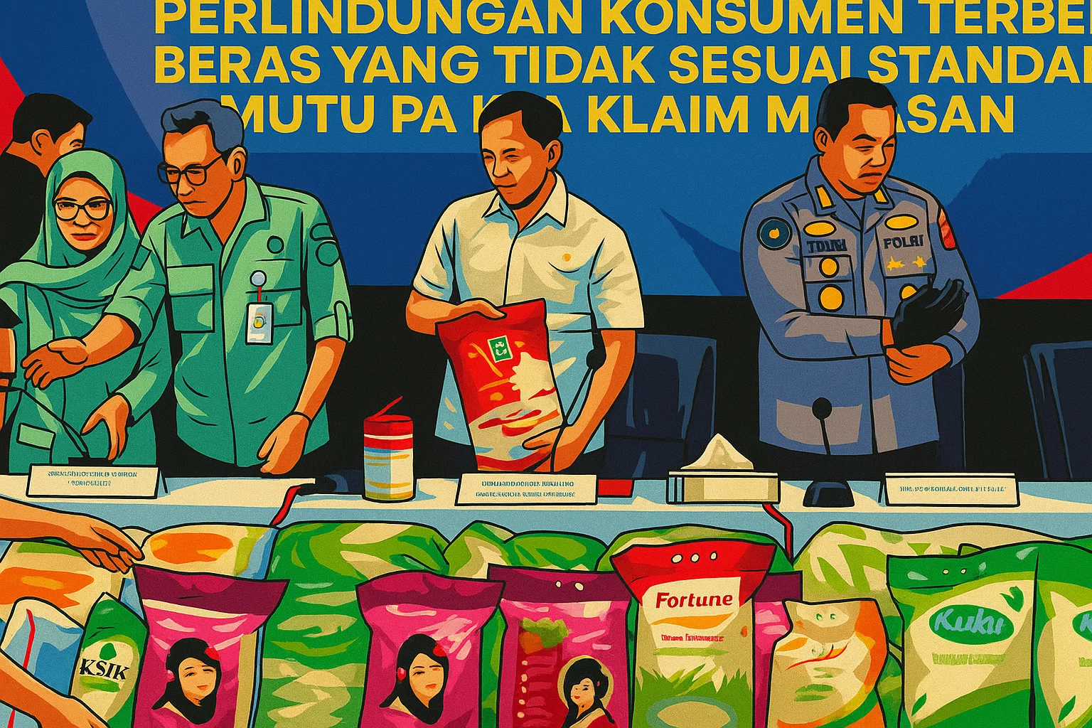 Ilustrasi - Ketua Satgas Pangan Polri yang juga Dirtipideksus Bareskrim Polri Brigjen Helfi Assegaf (tiga kiri), Karo Penmas Divisi Humas Polri Brigjen Trunoyudo Wisnu Andiko (kanan), bersama sejumlah anggota satgas pangan dalam dalam jumpa pers di Mabes Polri, Jakarta Selatan, Kamis 24 Juli 2025.