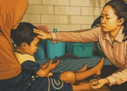 Ilustrasi - Anak yang dibawa kabur ayahnya dan kemudian disiksa untuk meneror ibunya di Demak, Jawa Tengah.