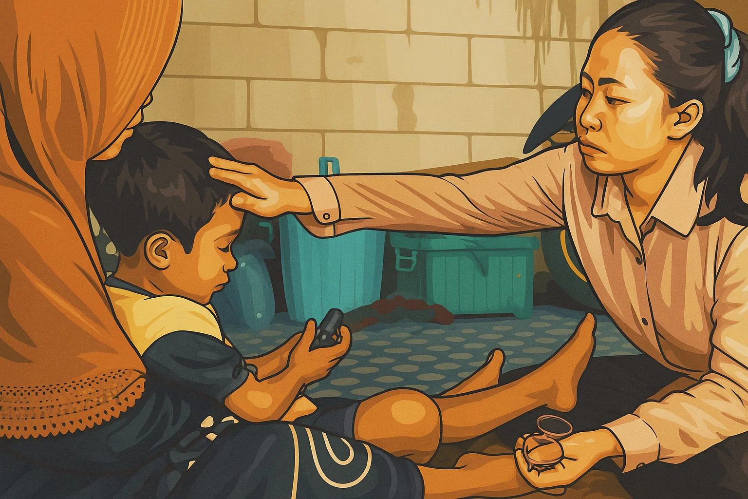 Ilustrasi - Anak yang dibawa kabur ayahnya dan kemudian disiksa untuk meneror ibunya di Demak, Jawa Tengah.