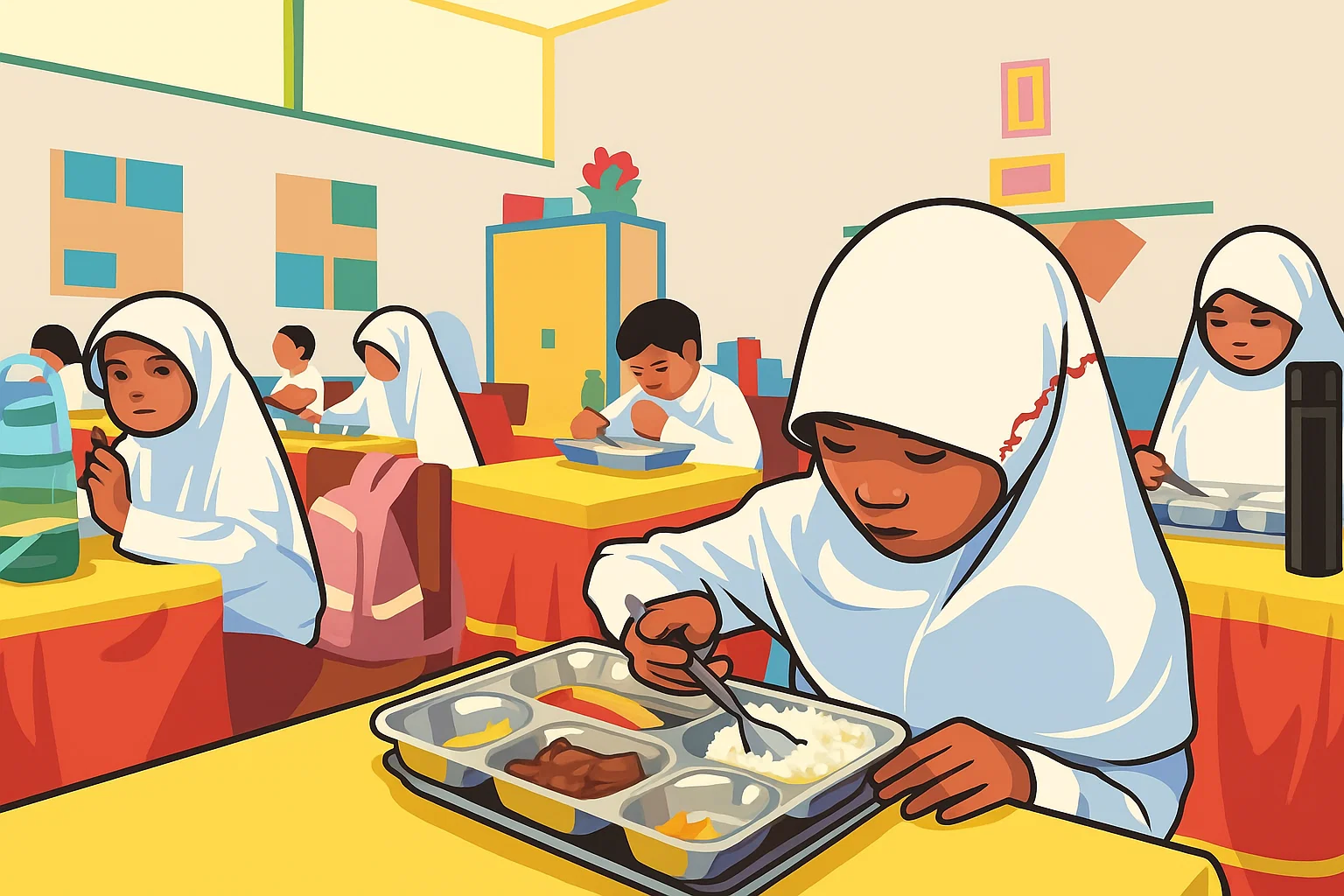 Ilustrasi - Makan bergizi gratis (MBG).