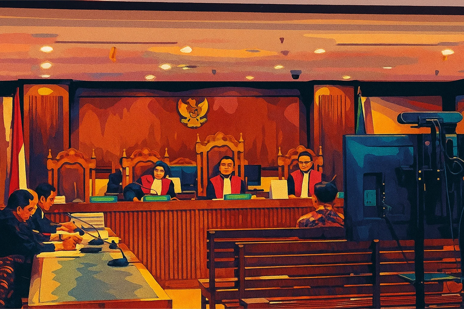 Ilustrasi - Mantan Ketua Pengadilan Negeri (PN) Surabaya Rudi Suparmono dalam sidang pembacaan tuntutan di Pengadilan Tindak Pidana Korupsi (Tipikor) Jakarta, Senin (28/7/2025).