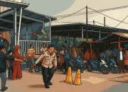 Ilustrasi - Polisi Jaga Stasiun Tigaraksa Buntut Perselisihan Opang dan Taksi Online .