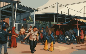 Ilustrasi - Polisi Jaga Stasiun Tigaraksa Buntut Perselisihan Opang dan Taksi Online .