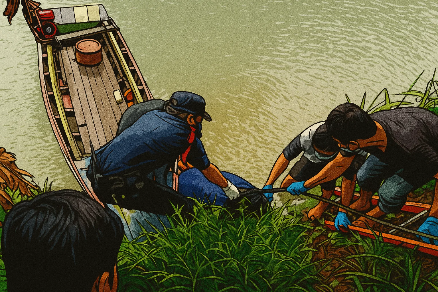 Ilustrasi - Warga Kota Tangerang dihebohkan dengan penemuan mayat perempuan di dalam tong plastik besar berwarna biru, yang mengambang di bantaran Sungai Cisadane, di Jalan Perintis Kemerdekaan, Kecamatan Tangerang, Minggu (27/7/2025).