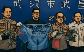 Ilustrasi - Polisi melakukan penggerebekan markas penipuan online berkedok “Kepolisian Cabang Distrik Wuchang" yang berlokasi di Lebak Bulus.