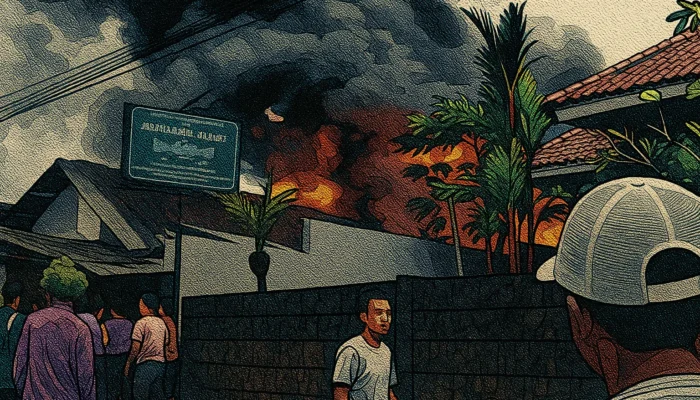 Kebakaran Asrama Santri di Sukabumi Hanguskan Bangunan Dua Lantai, 20 Santri Kehilangan Tempat Tinggal
