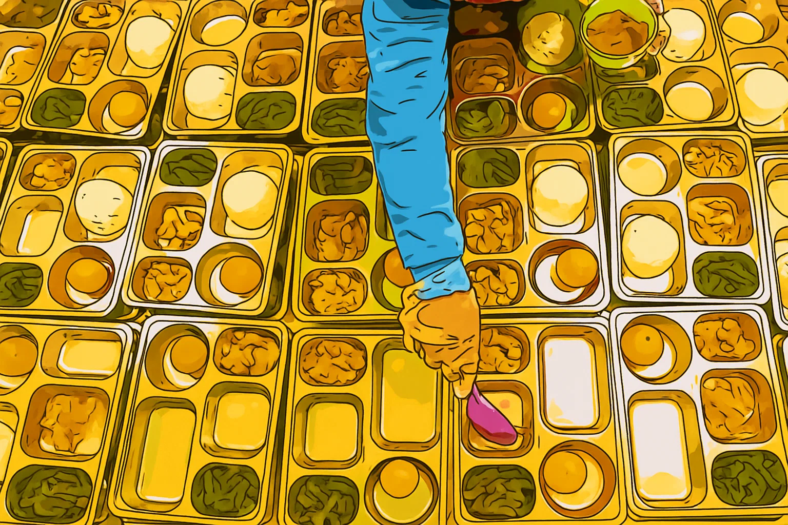 Ilustrasi - Menu yang dihadirkan dan diolah di dapur untuk Makan Bergizi Gratis dikelola langsung oleh Satuan Pelayanan Pemenuhan Gizi (SPPG) yang ditunjuk Badan Gizi Nasional (BGN).